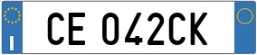 Truck License Plate